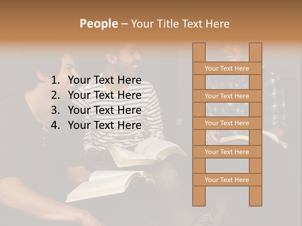 A Group Of Three Men Sitting Next To Each Other PowerPoint Template