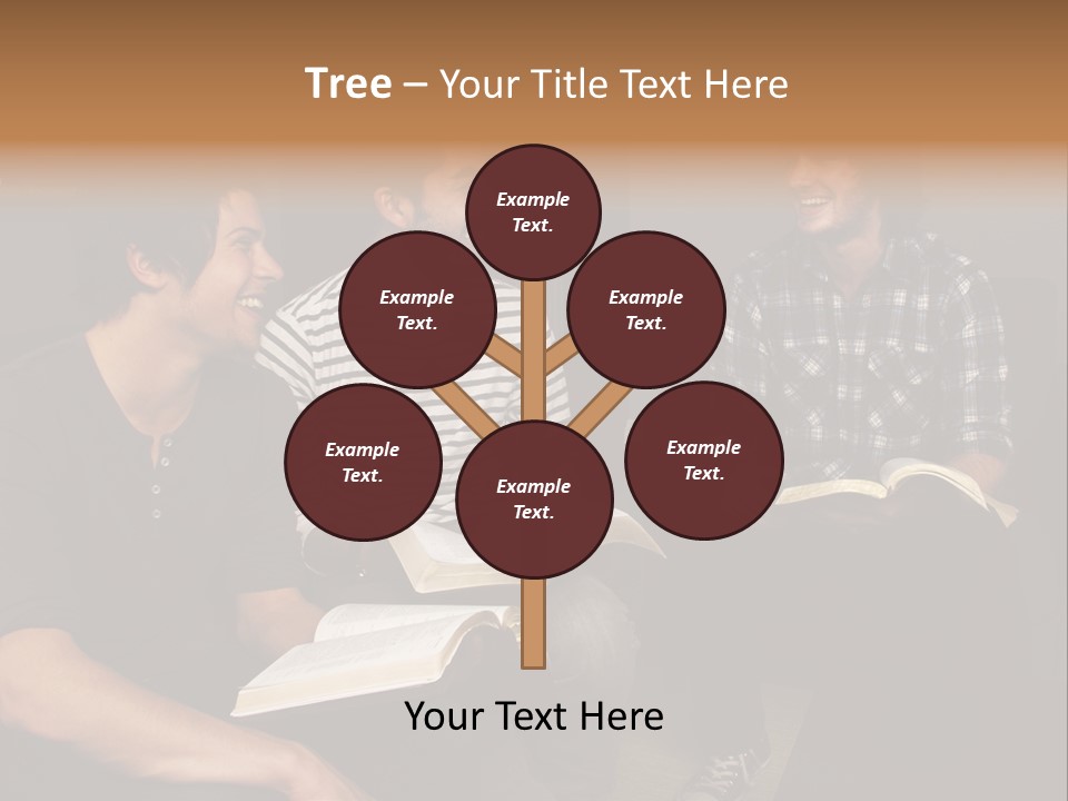 A Group Of Three Men Sitting Next To Each Other PowerPoint Template