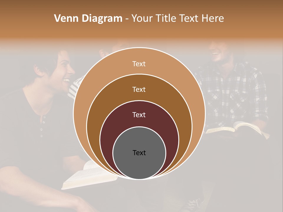 A Group Of Three Men Sitting Next To Each Other PowerPoint Template