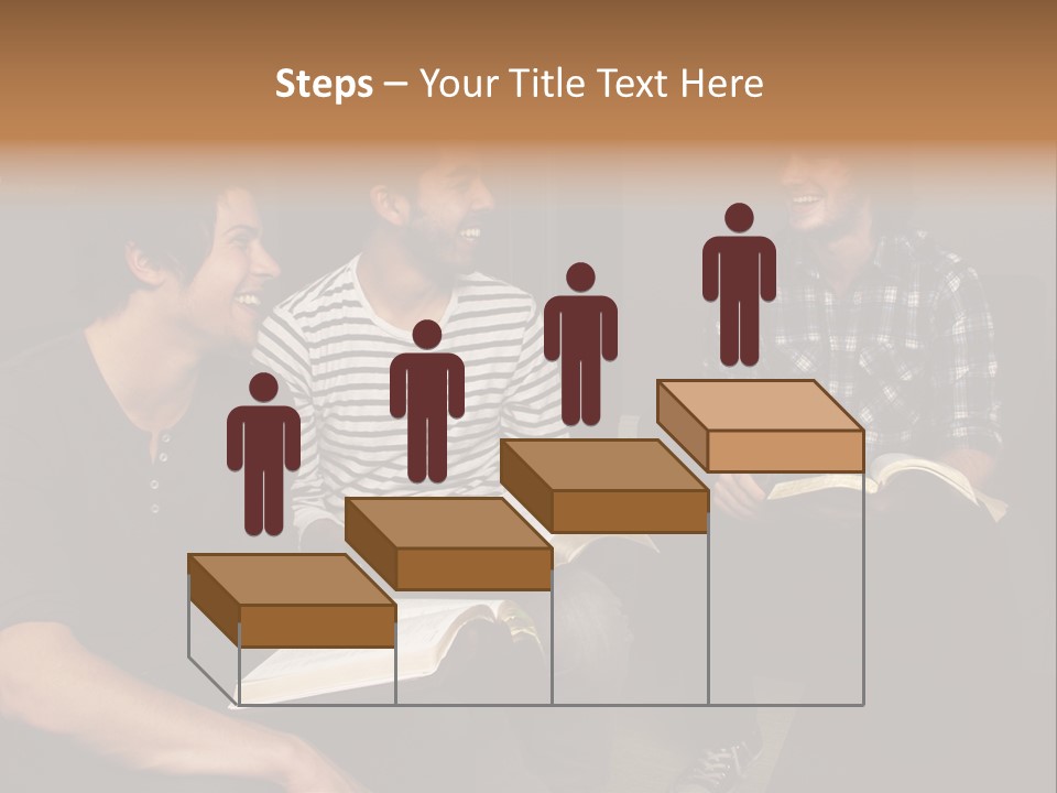 A Group Of Three Men Sitting Next To Each Other PowerPoint Template