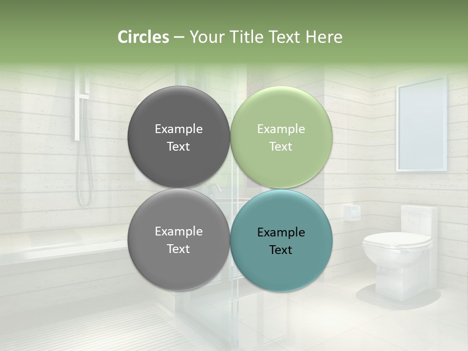 Tiled Water Glass PowerPoint Template