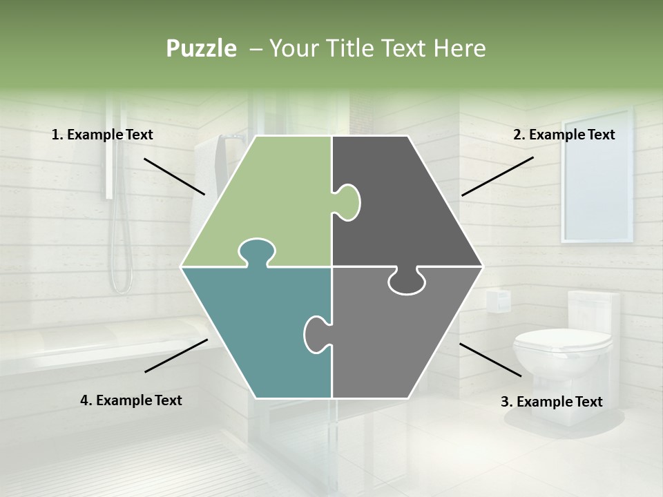 Tiled Water Glass PowerPoint Template