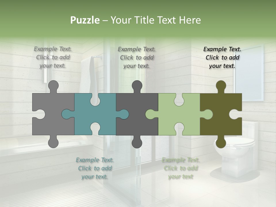 Tiled Water Glass PowerPoint Template