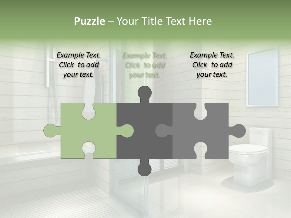 Tiled Water Glass PowerPoint Template