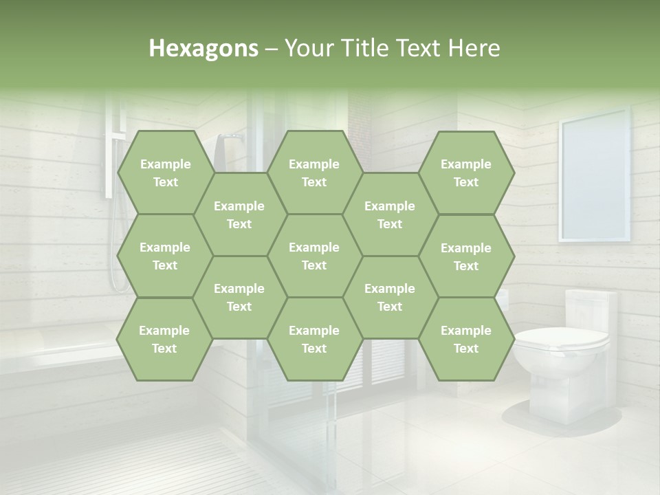 Tiled Water Glass PowerPoint Template