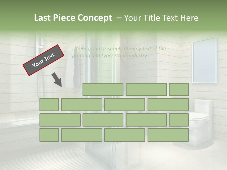 Tiled Water Glass PowerPoint Template