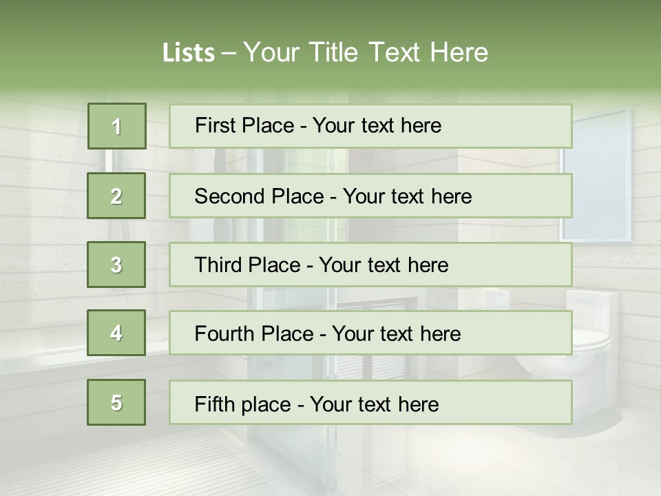 Tiled Water Glass PowerPoint Template