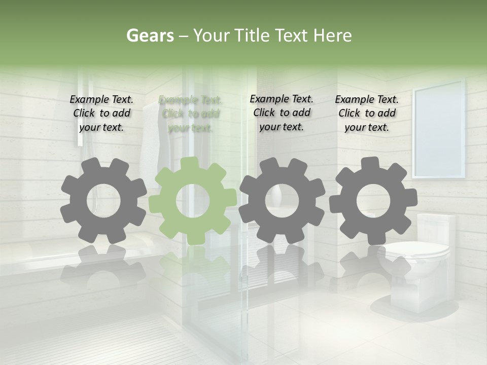 Tiled Water Glass PowerPoint Template