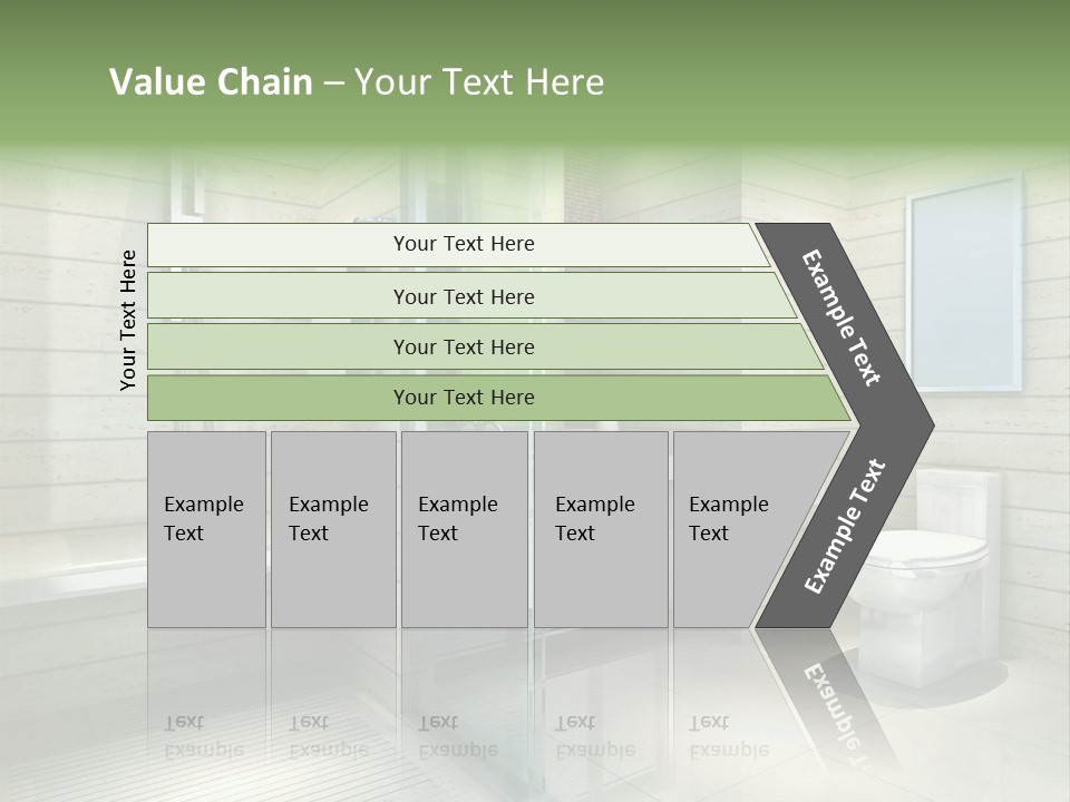 Tiled Water Glass PowerPoint Template