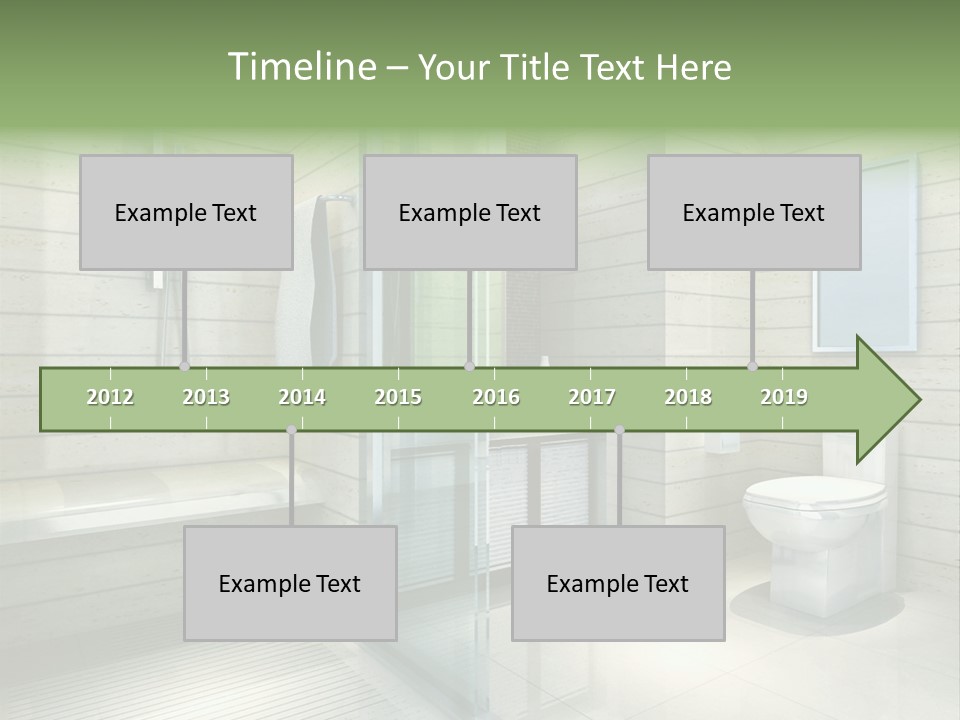 Tiled Water Glass PowerPoint Template