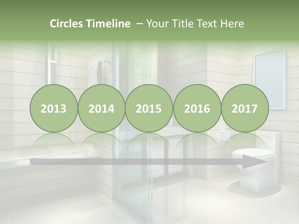 Tiled Water Glass PowerPoint Template