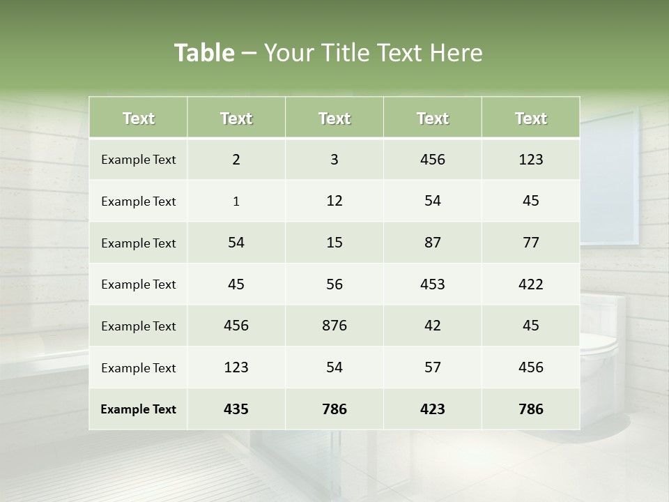 Tiled Water Glass PowerPoint Template