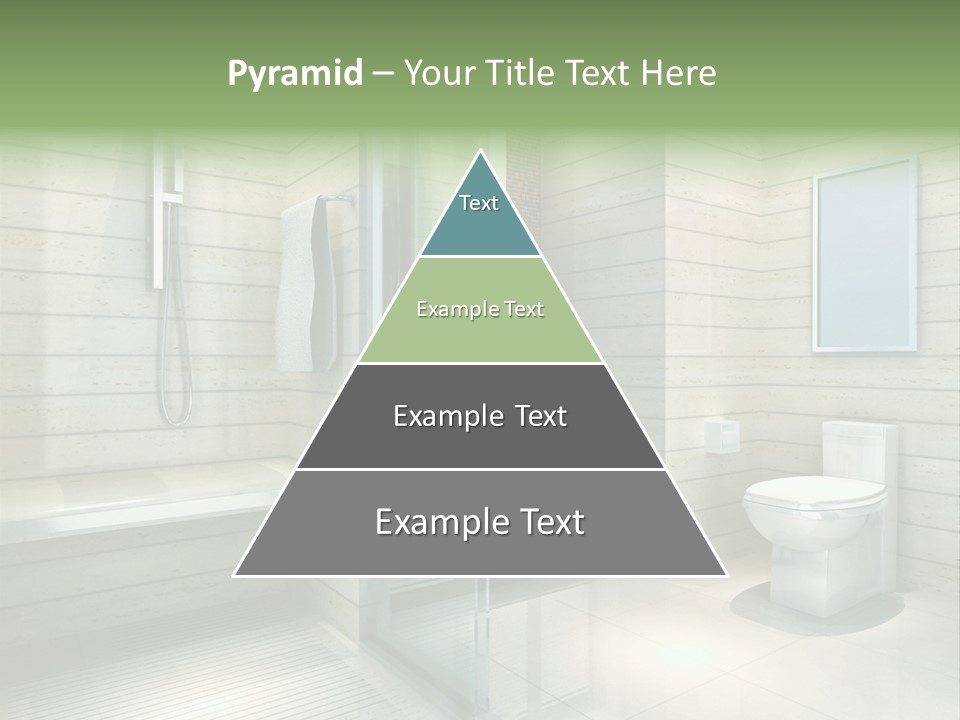 Tiled Water Glass PowerPoint Template