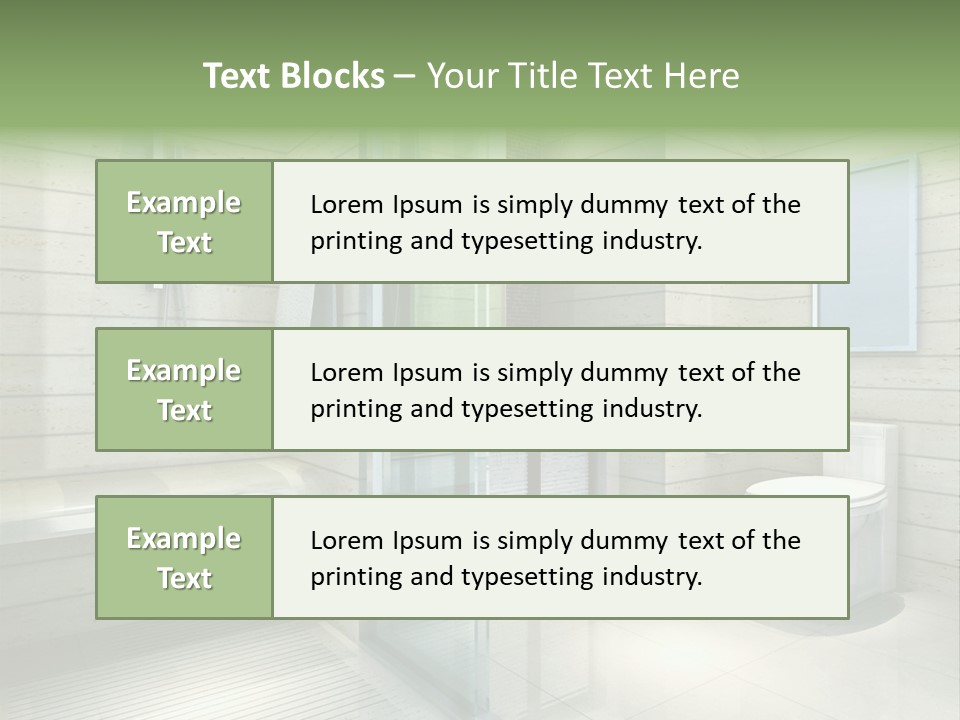 Tiled Water Glass PowerPoint Template