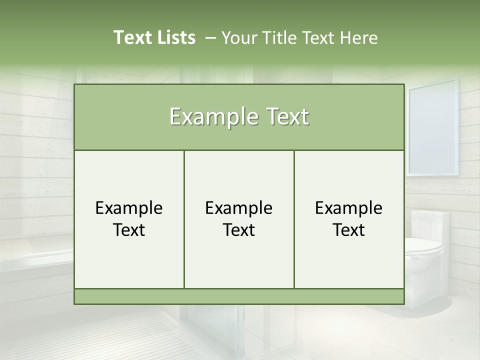 Tiled Water Glass PowerPoint Template