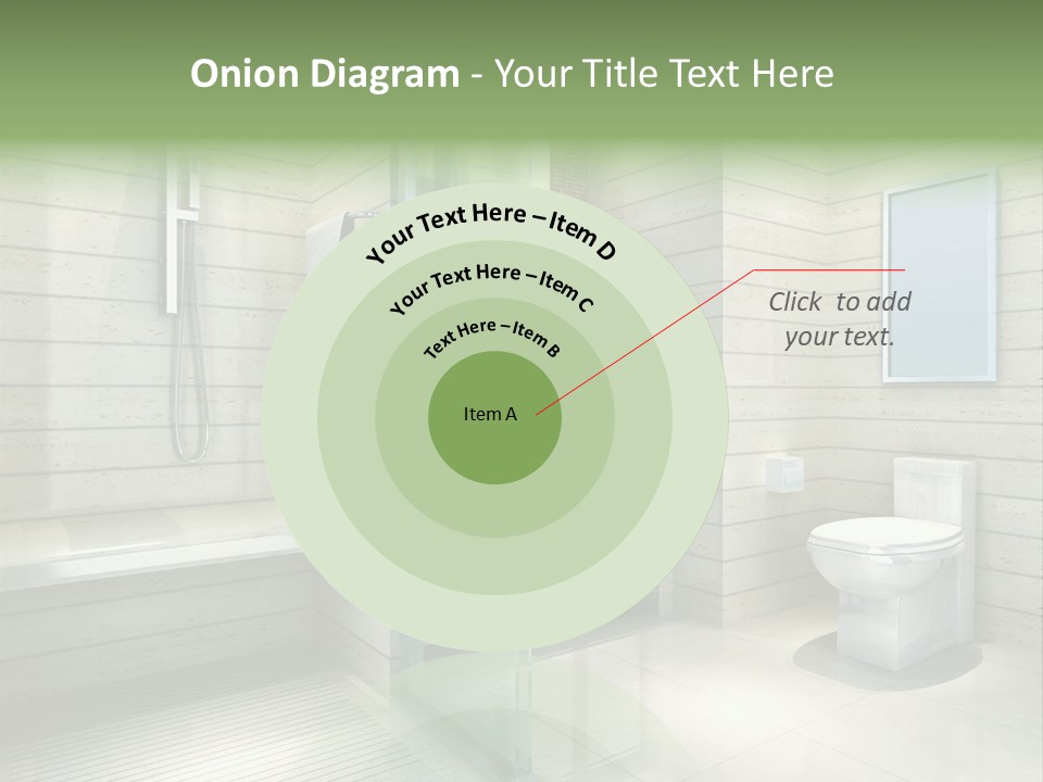 Tiled Water Glass PowerPoint Template