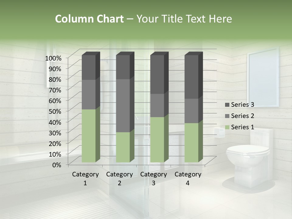 Tiled Water Glass PowerPoint Template