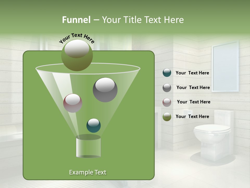 Tiled Water Glass PowerPoint Template