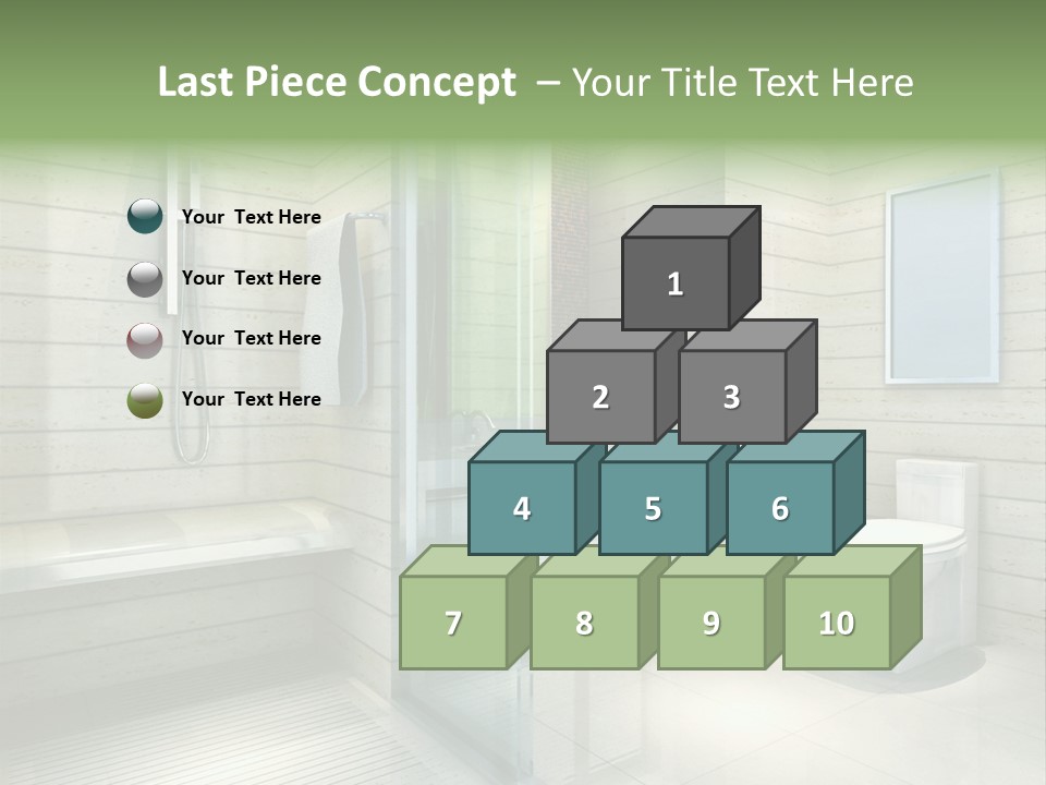 Tiled Water Glass PowerPoint Template