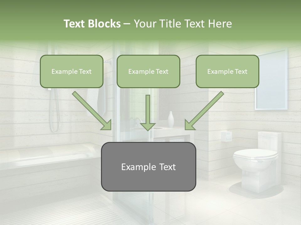 Tiled Water Glass PowerPoint Template