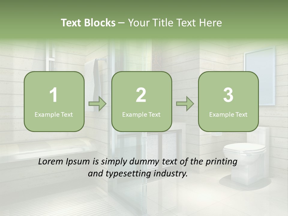 Tiled Water Glass PowerPoint Template