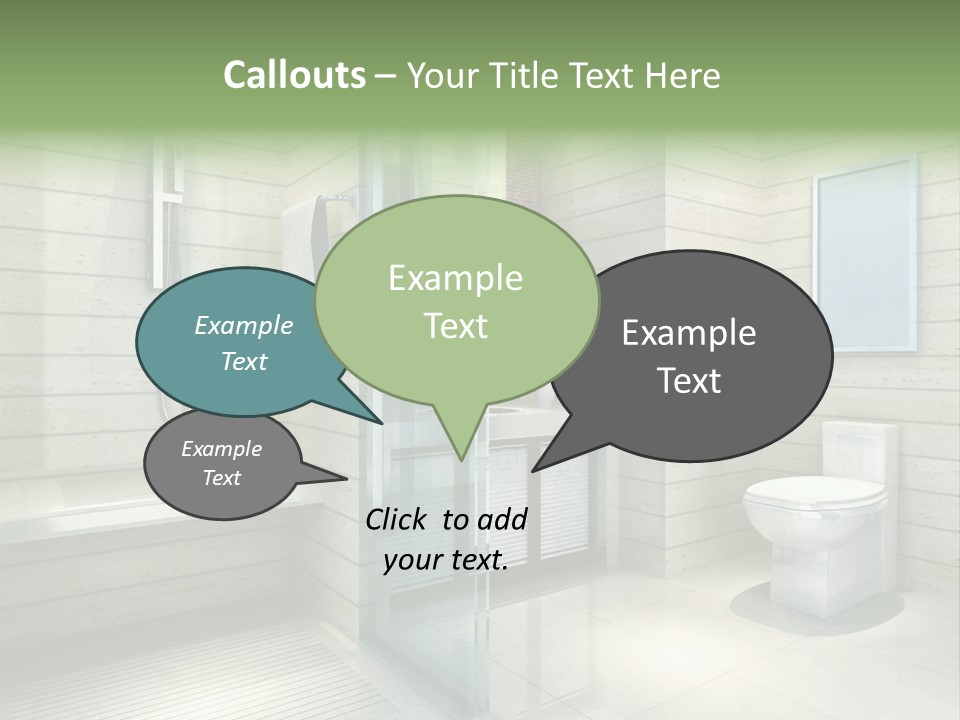 Tiled Water Glass PowerPoint Template