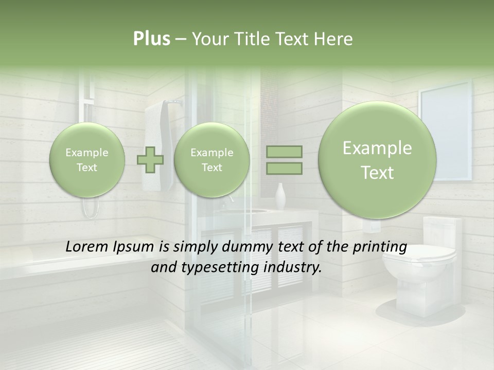 Tiled Water Glass PowerPoint Template