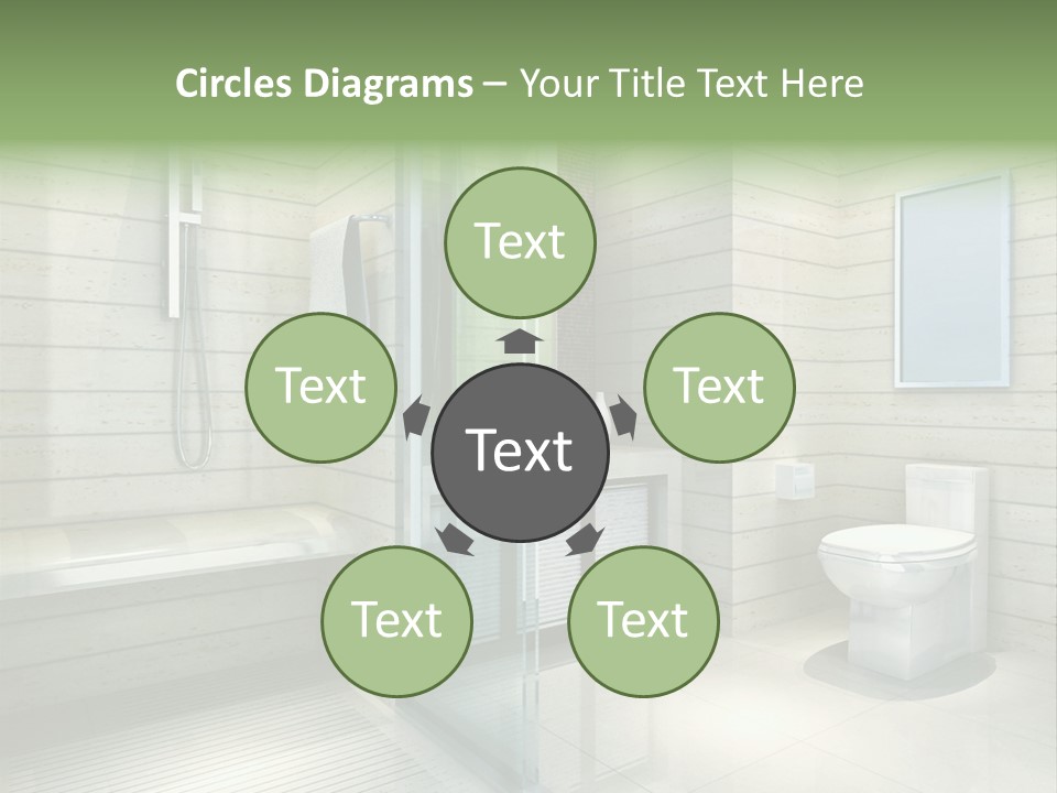 Tiled Water Glass PowerPoint Template