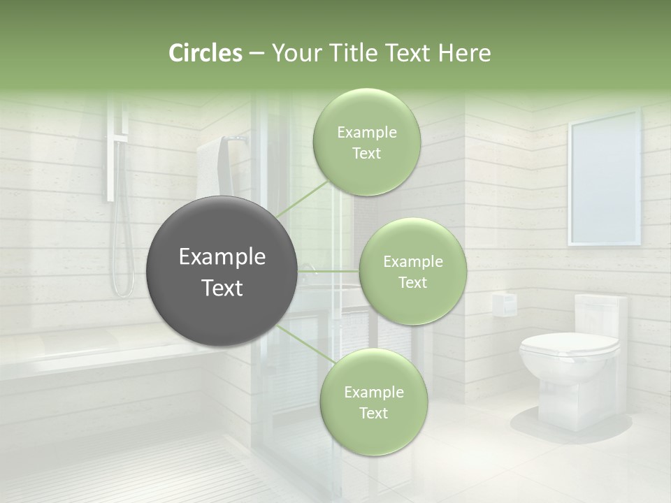 Tiled Water Glass PowerPoint Template