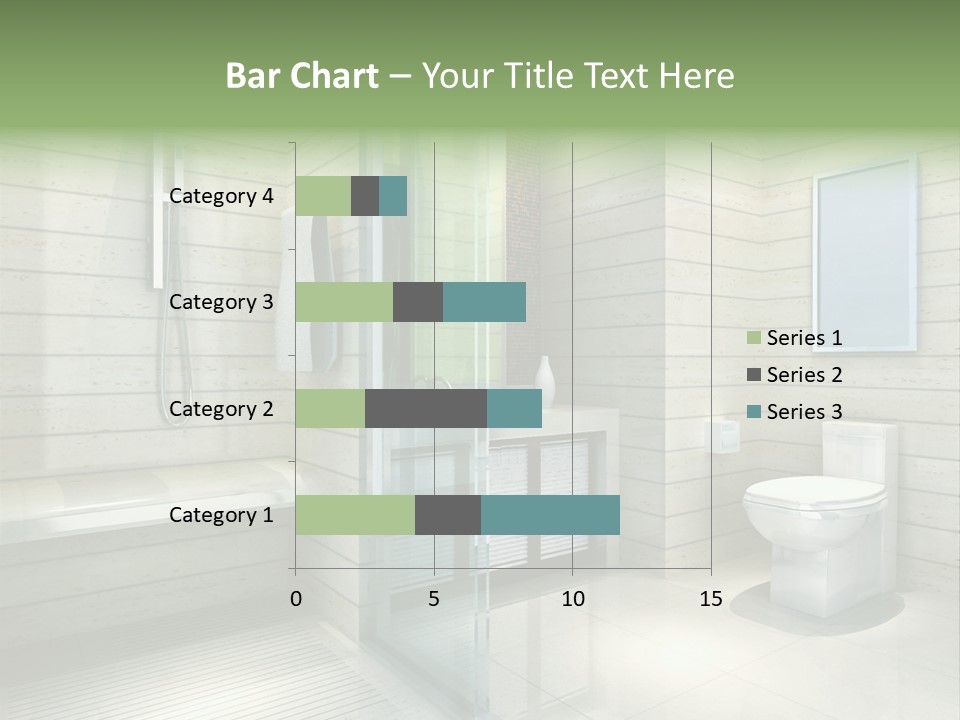 Tiled Water Glass PowerPoint Template