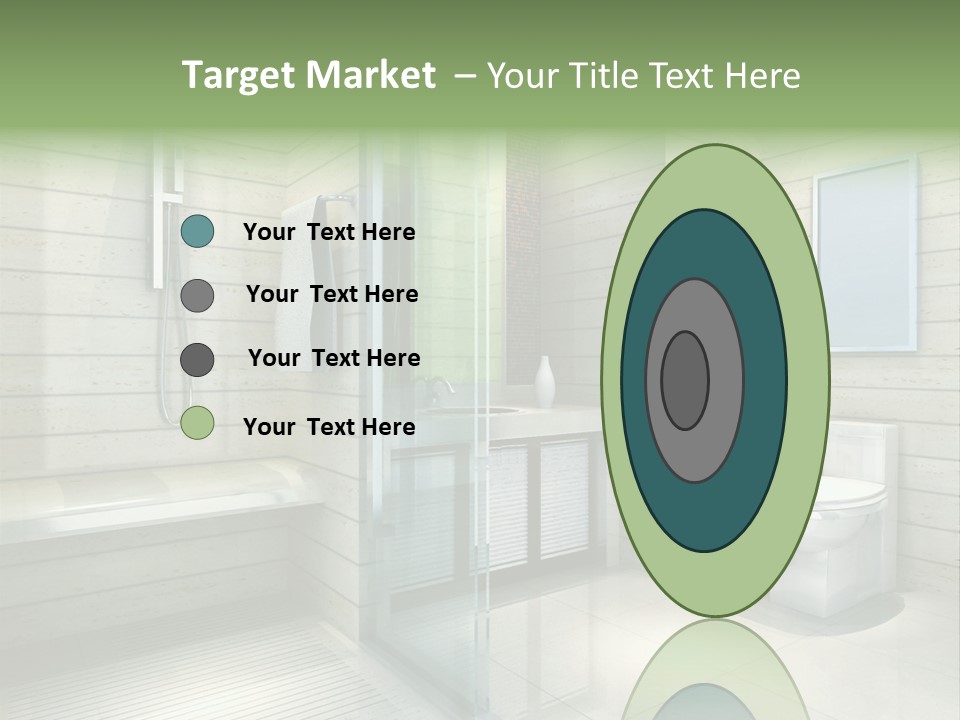 Tiled Water Glass PowerPoint Template