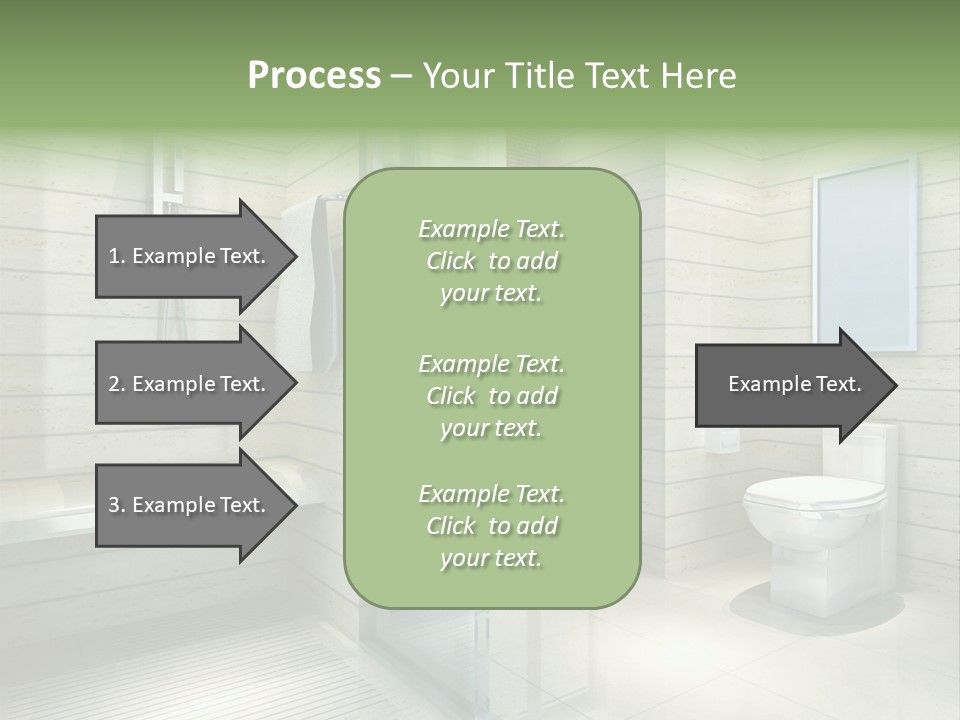 Tiled Water Glass PowerPoint Template