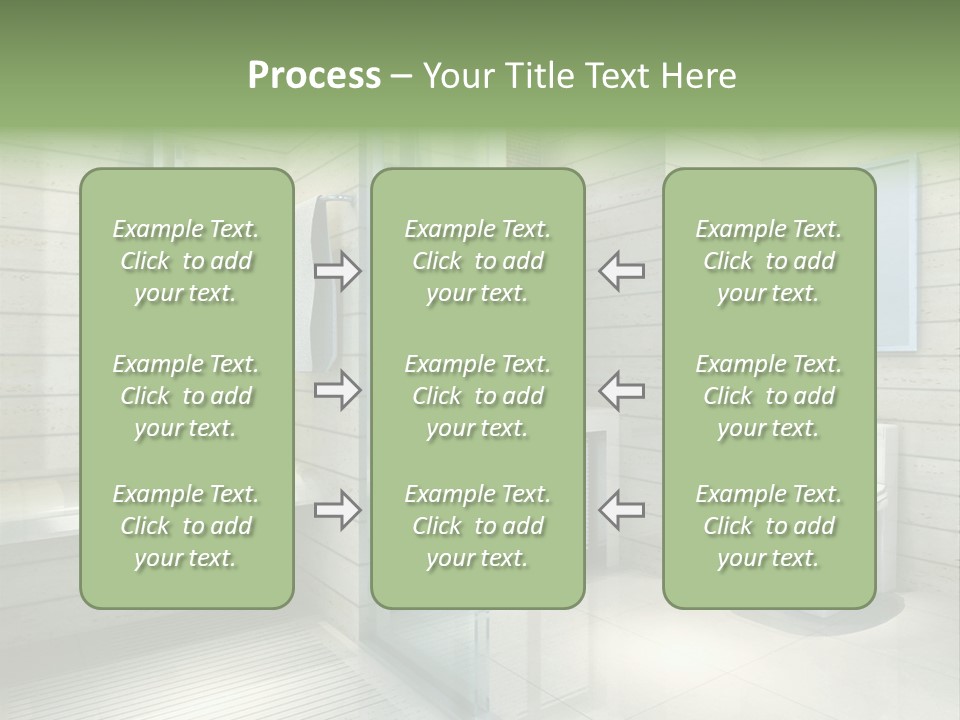 Tiled Water Glass PowerPoint Template