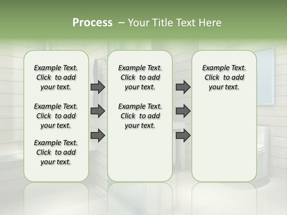 Tiled Water Glass PowerPoint Template