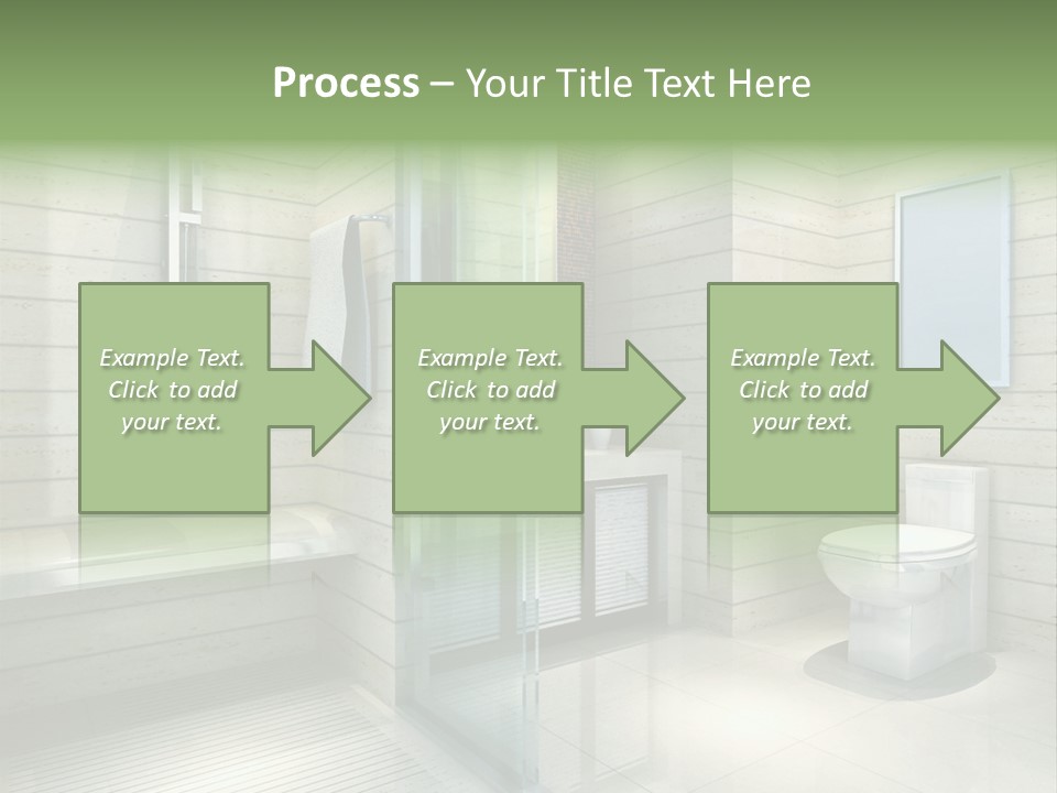 Tiled Water Glass PowerPoint Template