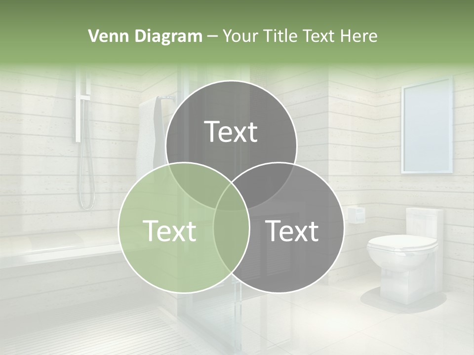 Tiled Water Glass PowerPoint Template