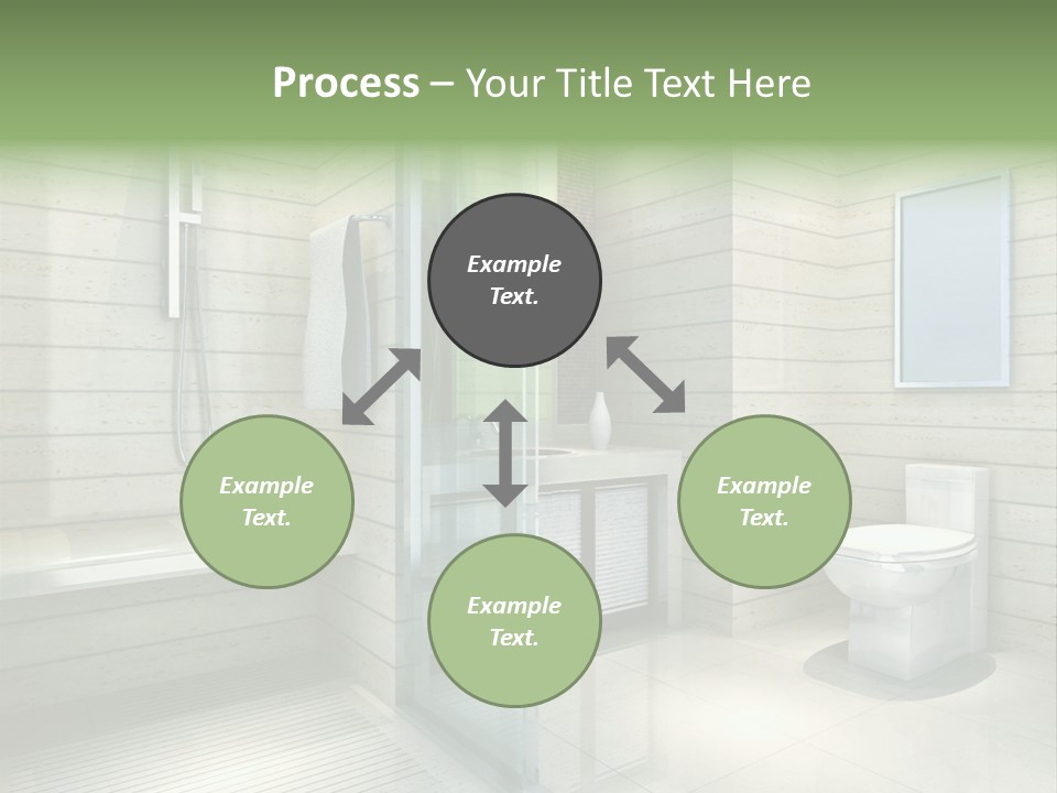 Tiled Water Glass PowerPoint Template