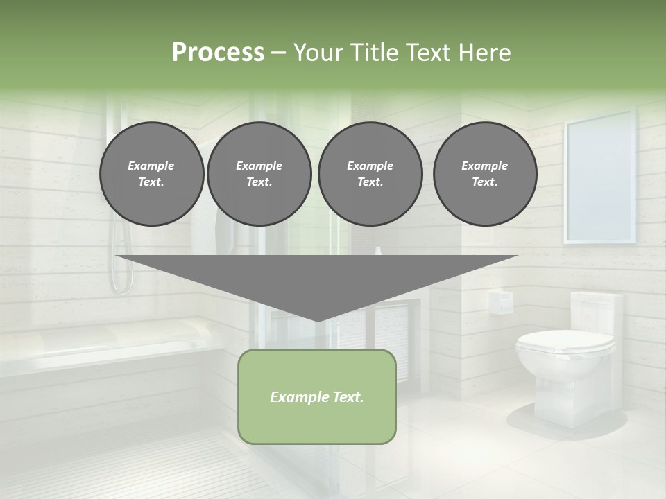 Tiled Water Glass PowerPoint Template