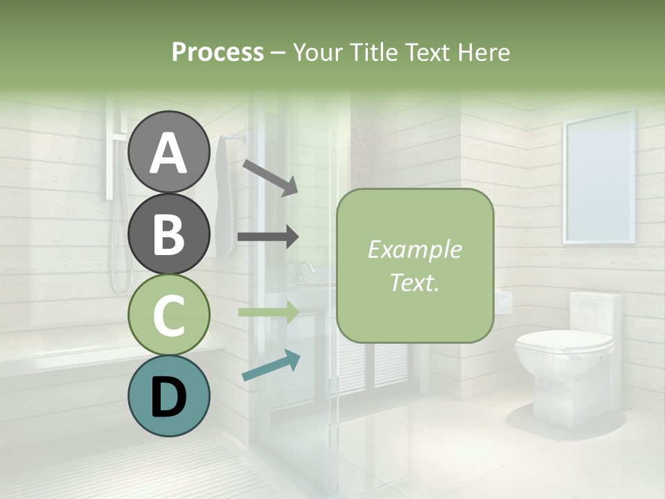 Tiled Water Glass PowerPoint Template