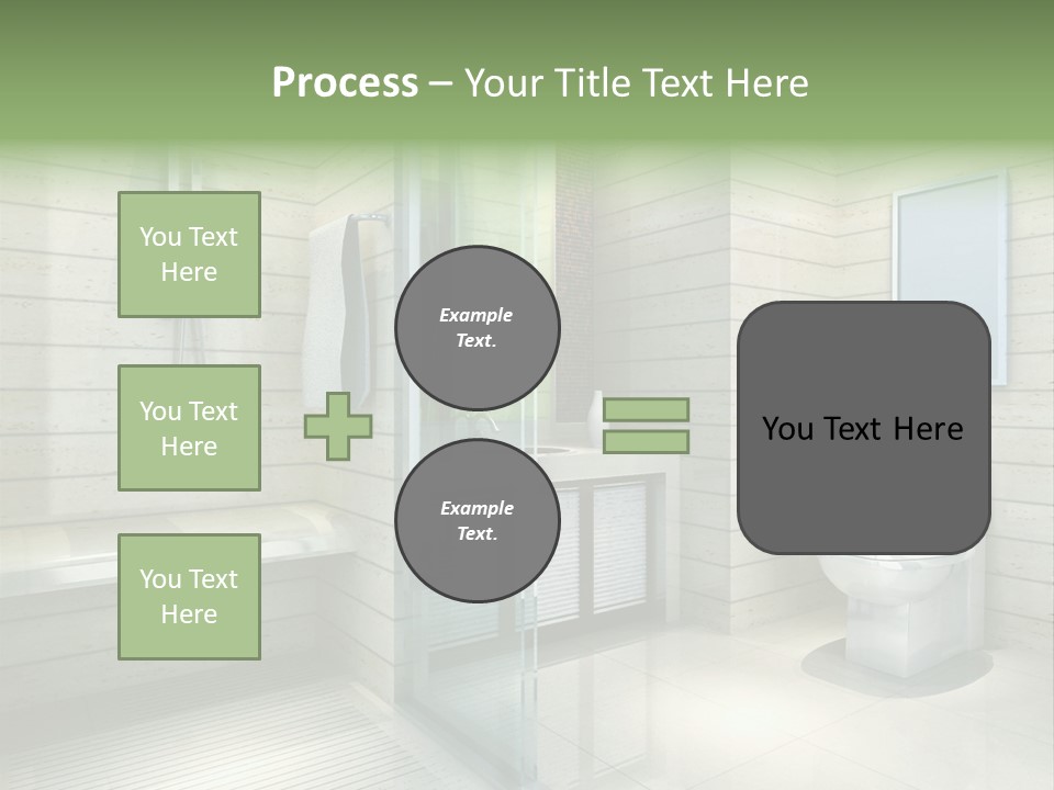 Tiled Water Glass PowerPoint Template