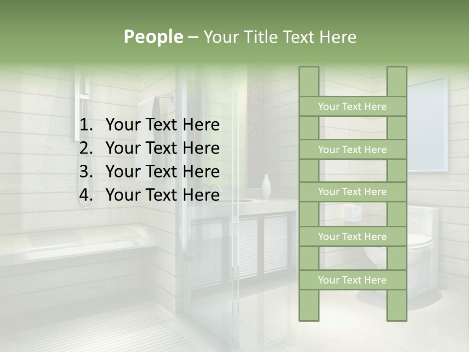 Tiled Water Glass PowerPoint Template