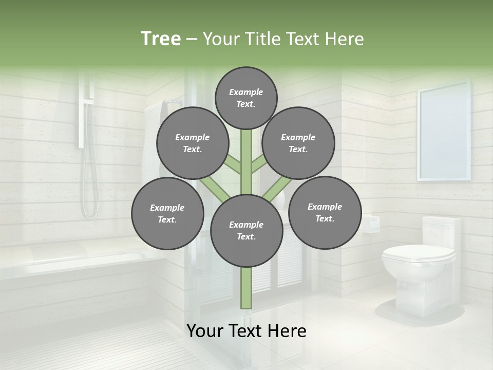 Tiled Water Glass PowerPoint Template