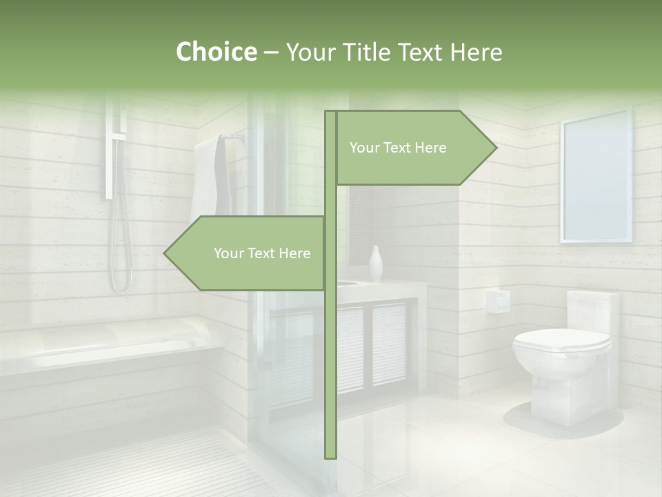 Tiled Water Glass PowerPoint Template