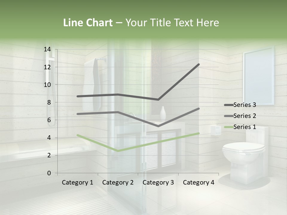 Tiled Water Glass PowerPoint Template