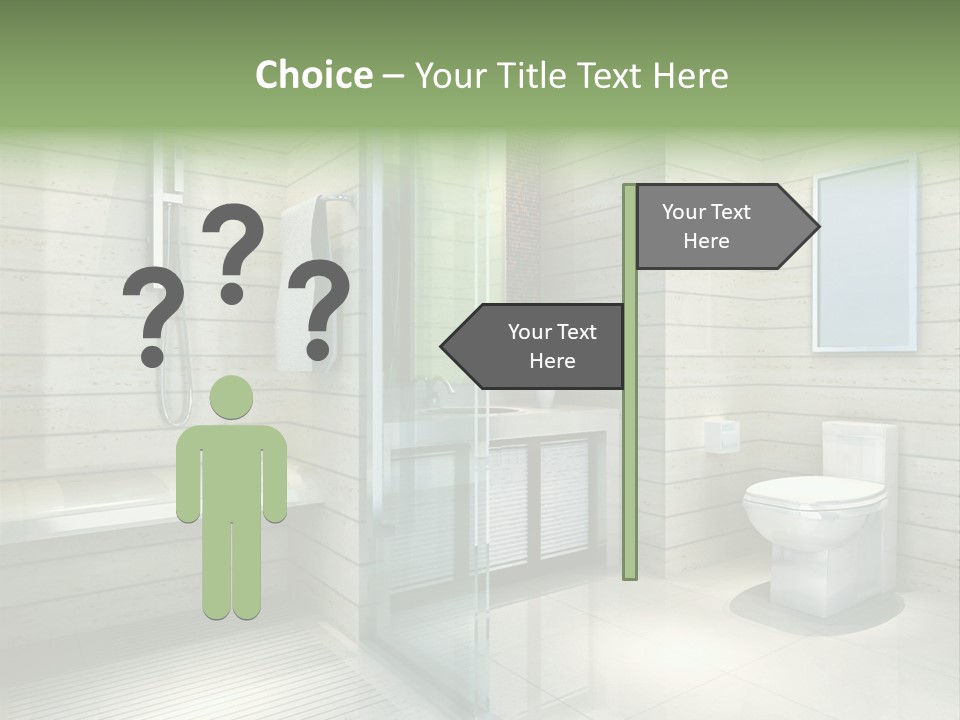 Tiled Water Glass PowerPoint Template