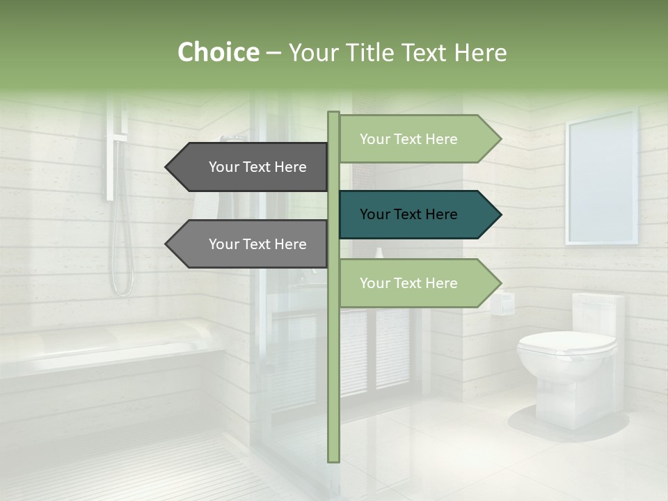 Tiled Water Glass PowerPoint Template