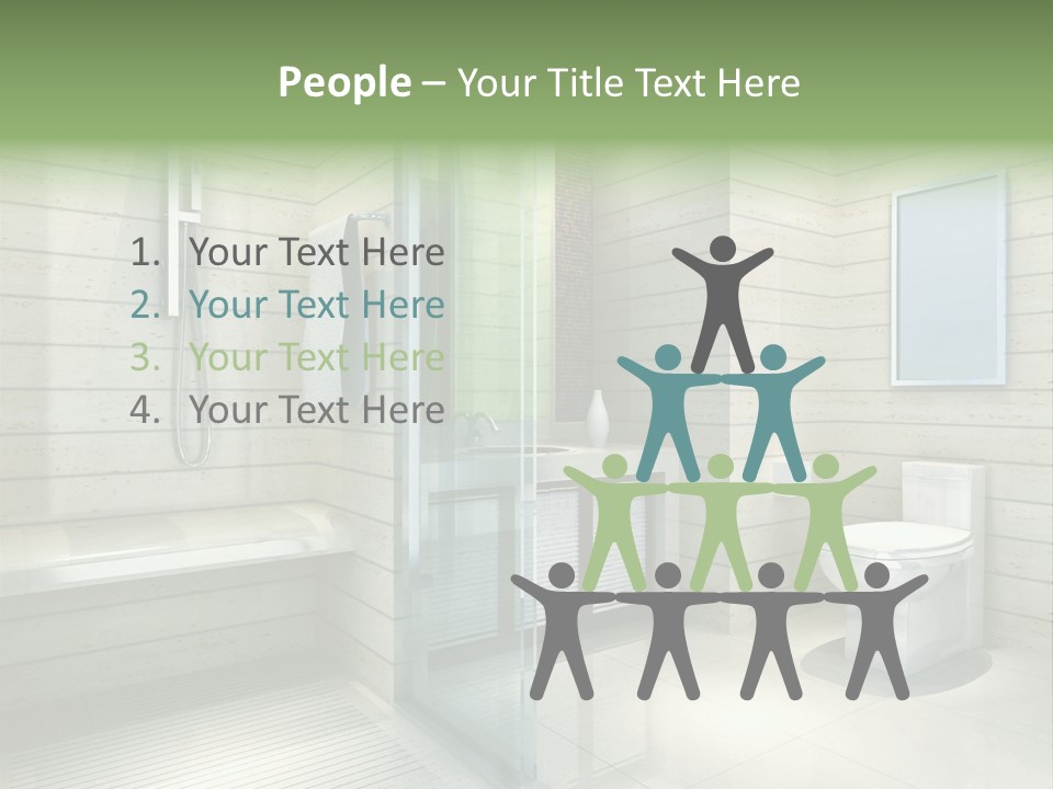 Tiled Water Glass PowerPoint Template