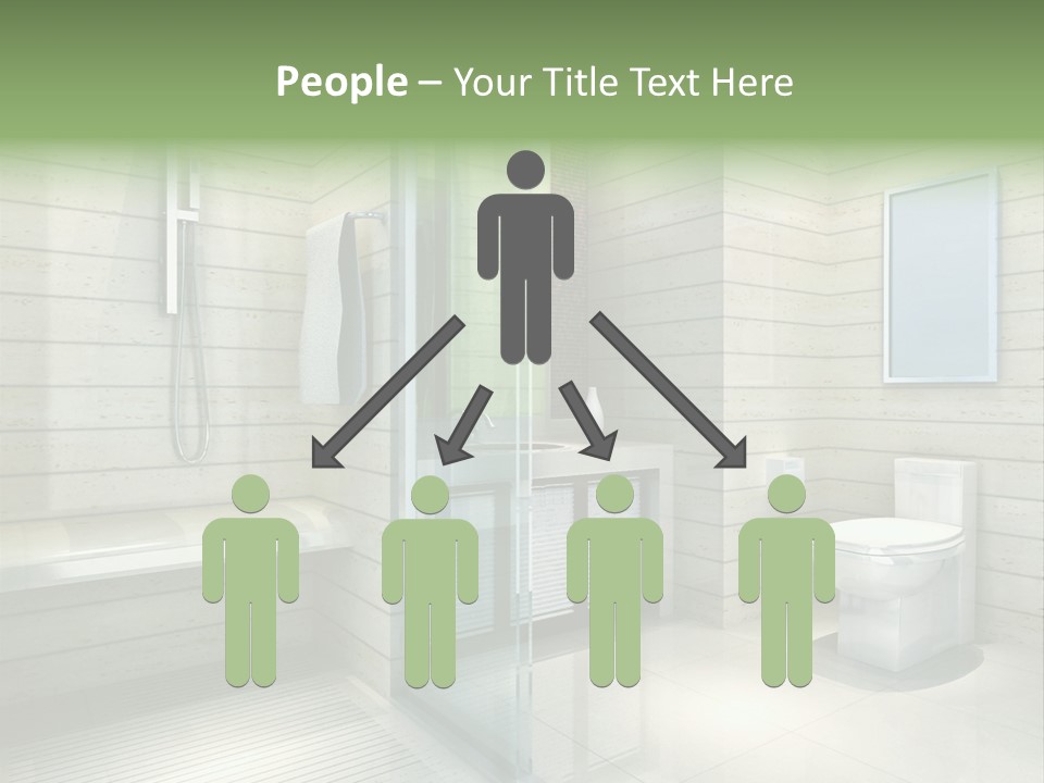 Tiled Water Glass PowerPoint Template