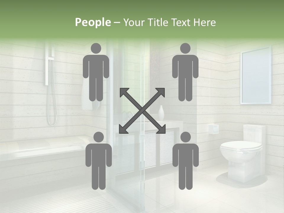 Tiled Water Glass PowerPoint Template