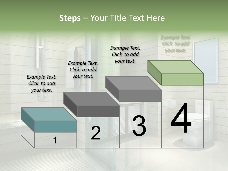 Tiled Water Glass PowerPoint Template